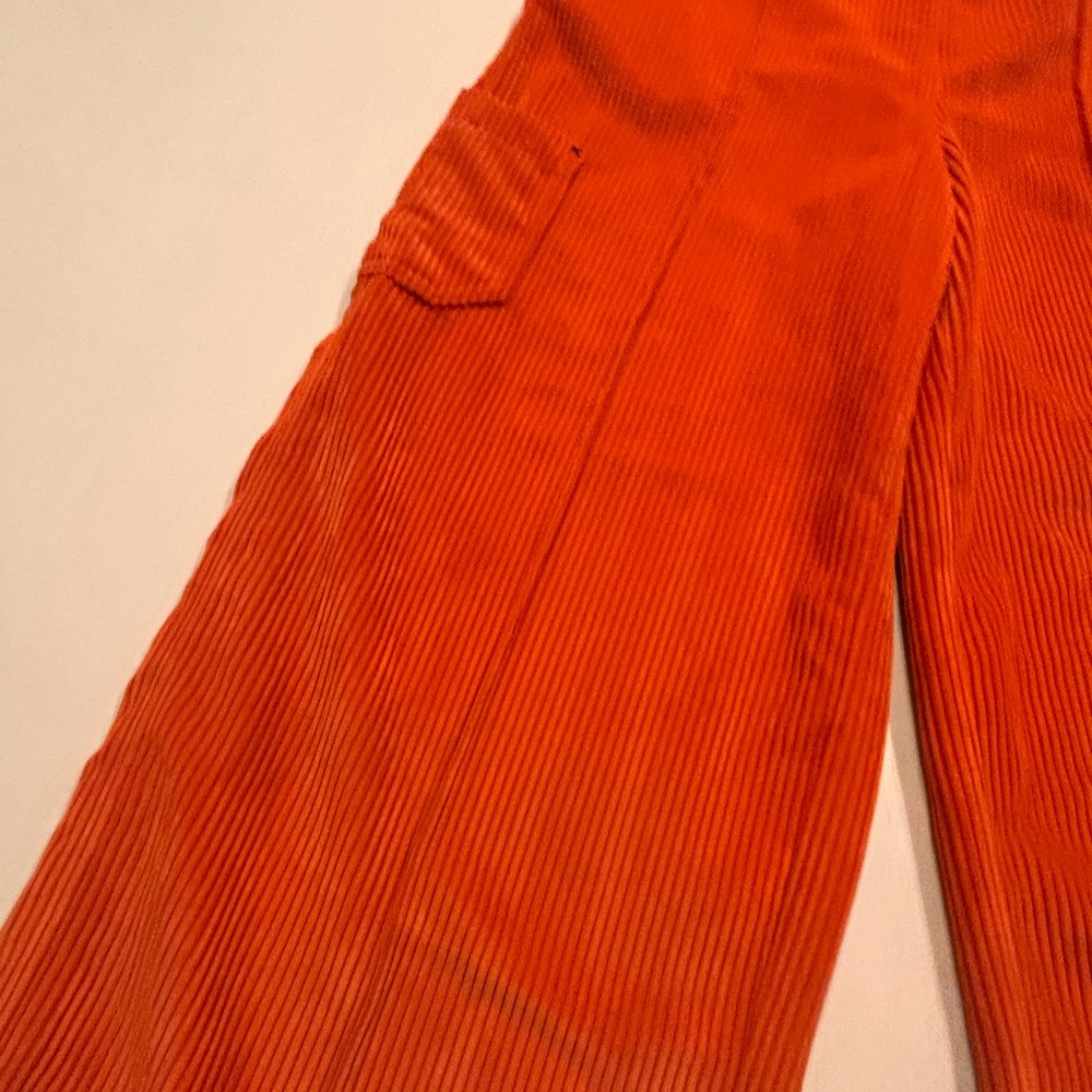 Bright Orange Corduroy Pants - Picture 2 of 11